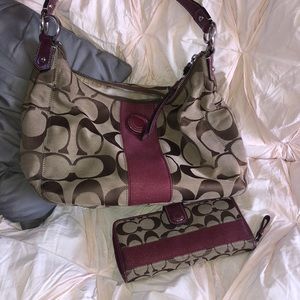 Coach purse and wallet